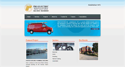 Desktop Screenshot of proelectric.com