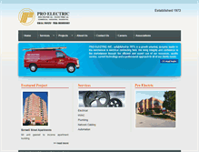Tablet Screenshot of proelectric.com